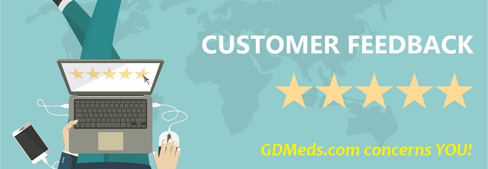 GDMeds customer feedback