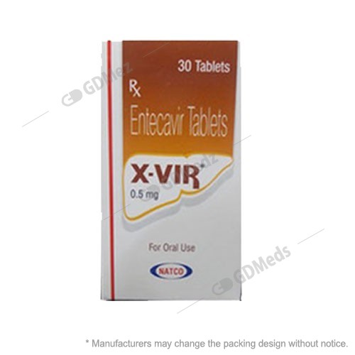 X Vir 0.5mg 30 Tablet