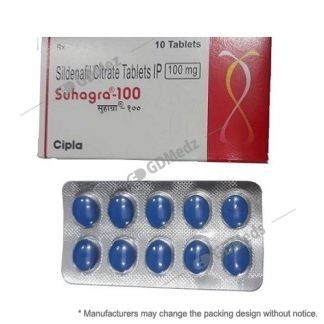 Suhagra 100mg 10 Tablets, Cipla