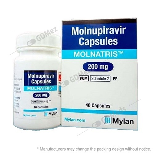 MOLNATRIS Molnupiravir 200mg 40 Capsules