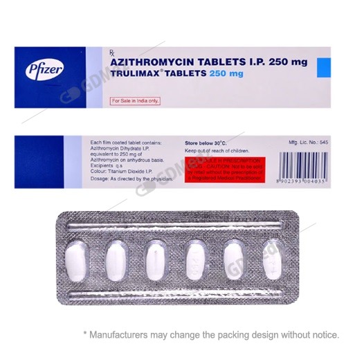 azithromycin 250mg tablets-trulimax-pfizer